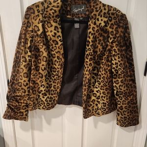 Leopard print Blazer size 14